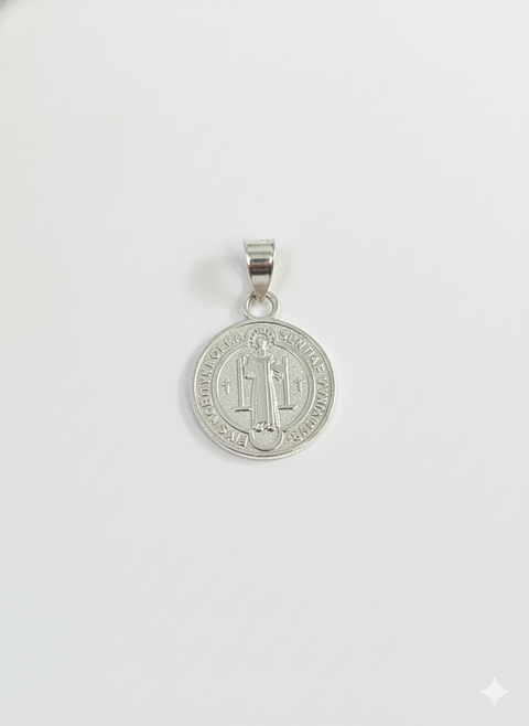 Medalla de San Benito Mediana en Plata .925