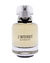 Frasco do perfume feminino L'Interdit Givenchy 50ml com líquido amarelo claro