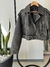Campera eco cuero negro gastado (0002) - comprar online