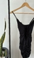 Vestido negro con frunce (0099)