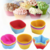 Kit 6/12 Moldes de Muffin em Silicone | Formato Redondo e Coração - comprar online