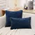Capa de Almofada Chenille Azul Luxo – 45x45cm e 30x50cm | Fronha Decorativa Macia e Elegante para Sofá ou Cama - comprar online