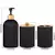 Kit de Bancada com Bambu – Organização e Estilo no Banheiro