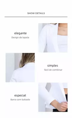 Blazer Feminino em Neoprene – Elegância Leve e Moderna na internet
