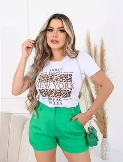 Viscolycra t-shirt de mulher, roupas femininas - Bellagui