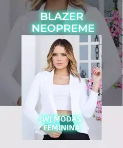 Blazer Feminino em Neoprene – Elegância Leve e Moderna - comprar online