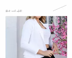 Imagem do Blazer Feminino em Neoprene – Elegância Leve e Moderna