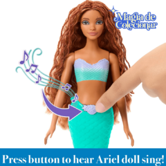 Boneca Mattel Disney The Little Mermaid Sing & Dream Ariel Fashion Doll! - comprar online
