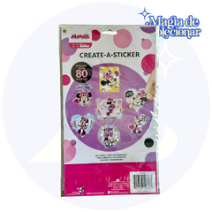Cartela de Adesivos Importada - Create a Sticker 3D - Minnie Mouse! - comprar online