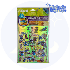 Cartela de Adesivos Importada - Create a Sticker 3D - Stitch!
