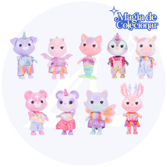 Conjunto Honey Bee Acres Rainbow Ridge Pals – 9 Miniature Flocked Dolls a sua escolha!