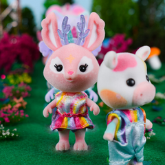Conjunto Honey Bee Acres Rainbow Ridge Pals – 9 Miniature Flocked Dolls a sua escolha! - comprar online