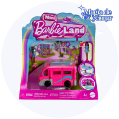 Miniatura Boneca Barbie Mattel - Mini Barbieland Veículo Trailer dos Sonhos!