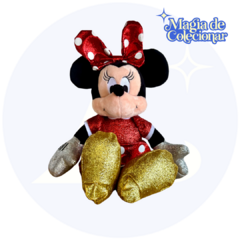 Pelúcia Disney Licenciada Minnie Vermelha Glitter 20 cm!