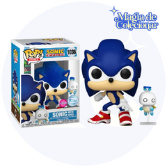 Boneco Funko Pop Games - Sonic with hero Chao Flocked 1036 - comprar online
