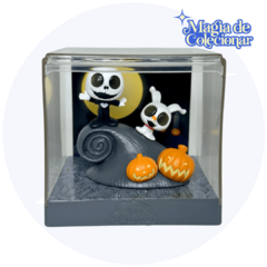 Miniaturas Disney Doorables Movie Moments Série 2 - Nightmare Before Christmas - Jack Skelligton e Zero! Raro!