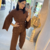 Conjunto Marron Tricô abertura - comprar online