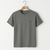 Camiseta Básica Gola Redonda Básica Cinza