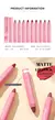 PHOERA-Batom fosco de veludo para mulheres, impermeável, matiz labial de longa - Mely