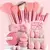 Conjunto de pincéis de maquiagem profissional com acessórios para combinação - comprar online