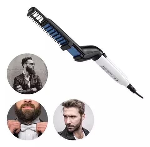 Plancha Peine Eléctrico para Barba y Cabello – 1 Nivel de Calor
