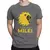Camisetas de algodón con Logo MILEI para hombre, camisas de manga corta con cue - tienda online