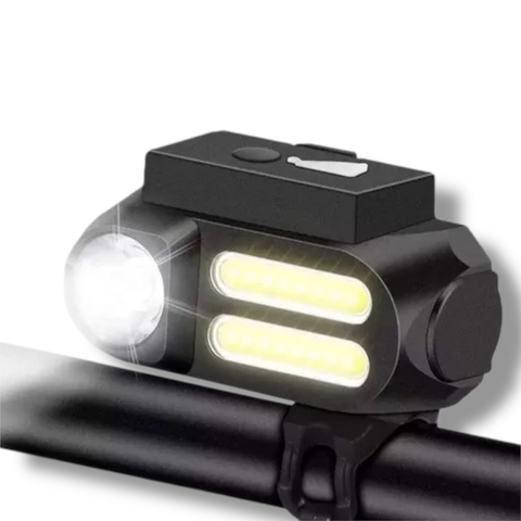 Linterna LED para Bicicleta 4 Modos de Luz Recargable USB