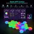 20/12/8 pacote luzes hexagonais parede rgb painel inteligente app hexagonal modu na internet