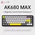Imagem do Ajazz ak680 max interruptor magnético teclado mecânico 60% alumínio