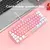 Teclado para jogos com fio 60%, mini teclado ultra compacto com luz de fundo RGB na internet