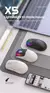 Attack Shark X5 2.4G Mouse sem fio Bluetooth 3 modos RGB PAW3212 Sensor 4000DPI
