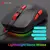 Ajazz-mouse óptico com fio aj129 rgb, 12400 dpi, 7 botões, usb, sensor