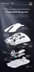 Mouse gamer sem fio Bluetooth Attack Shark R1, 18K DPI PAW3311 - loja online