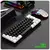 Teclado para jogos com fio 60%, mini teclado ultra compacto com luz de fundo RGB