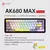 Ajazz ak680 max interruptor magnético teclado mecânico 60% alumínio - comprar online