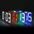 3D LED Digital Despertador, Relógio de parede, Hora, Dados, Temperatura, Casa na internet