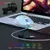 Ajazz-mouse óptico com fio aj129 rgb, 12400 dpi, 7 botões, usb, sensor