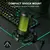 Microfone para jogos USB AmpliGame RGB com toque de luz mudo, microfone condensador com tripé - comprar online