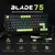 Teclado mecânico Meclands blade75 junta de troca quente sem fio bt5.0/2.4ghz/USB-C - comprar online