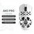 Ajazz am3 pro max mouse sem fio de liga de magnésio paw3950 apex sensor 30000dpi na internet