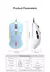Ajazz-mouse óptico com fio aj129 rgb, 12400 dpi, 7 botões, usb, sensor - loja online