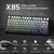 Teclado mecânico com junta ATTACK SHARK X85 com botão, 75% tri-mode, RGB, 5000 - comprar online