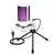 Microfone para jogos USB AmpliGame RGB com toque de luz mudo, microfone condensador com tripé