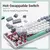 Machenike-K500 Teclado mecânico com fio, Hot Swappable, 94 teclas, luz RGB, Mac, Windows - comprar online
