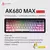 Ajazz ak680 max interruptor magnético teclado mecânico 60% alumínio