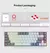 E-YOOSO Z686 RGB USB 60% Mini teclado mecânico fino para jogos com fio - loja online