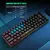 USB Wired Gaming Keyboard, 20 RGB Backlight, 68 Chaves, Portátil, Windows Laptop e computador na internet