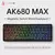 Ajazz ak680 max interruptor magnético teclado mecânico 60% alumínio - loja online