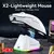 Imagem do Mouse sem fio X2, 24000DPI PAW3311 BT/2.4G/mouse tri-modo com fio Mouse para jogos