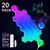 20/12/8 pacote luzes hexagonais parede rgb painel inteligente app hexagonal modu - comprar online